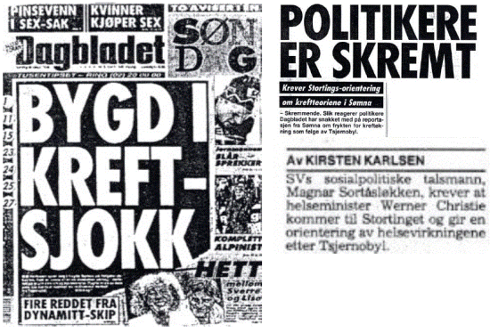 Figur 5: Sømnasaken (Dagbladet 10. og 11. januar 1993)